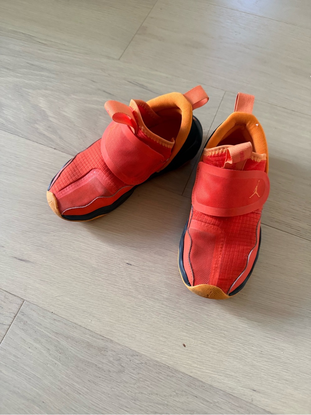 Nike Jordan 23/7 Kids Slip-On Athletic Shoes in Bright Orange